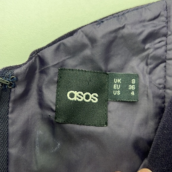 Asos purple velvet mini dress - Picture 3 of 9